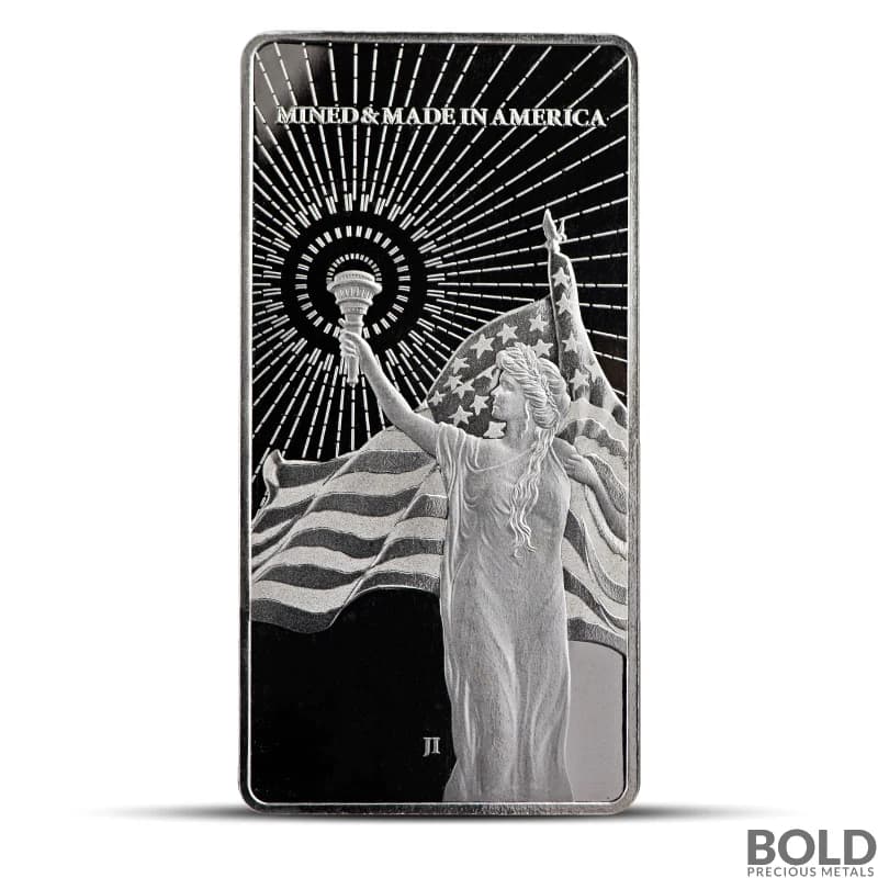 10 oz Asahi Columbia Goddess Silver Bar (BU)