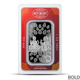 1 oz Asahi Diwali Silver Bar