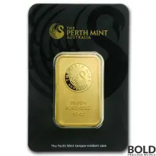 Gold Bar Perth Mint - 10 oz