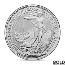 2026 1/10 oz British Britannia Silver Coin (BU)