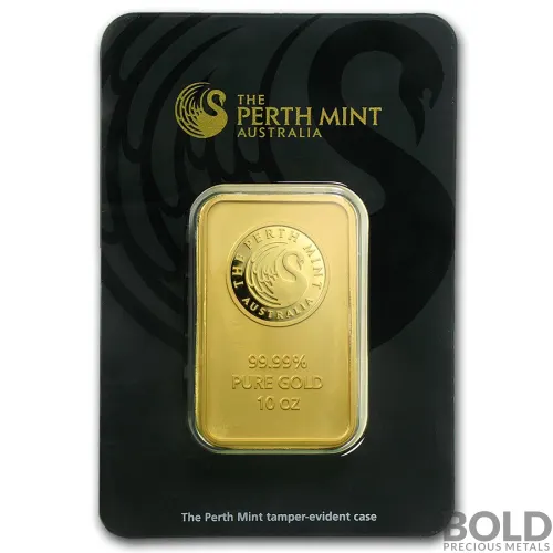 Gold Bar Perth Mint - 10 oz